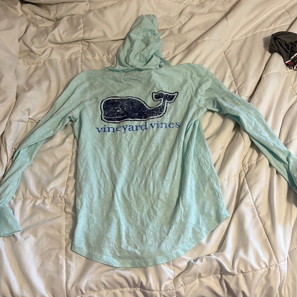 Mint Green Vineyard Vines Hooded Long Sleeve